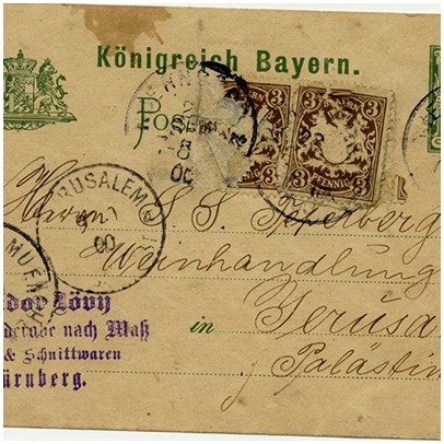 Postcards of correspondence with the Germans